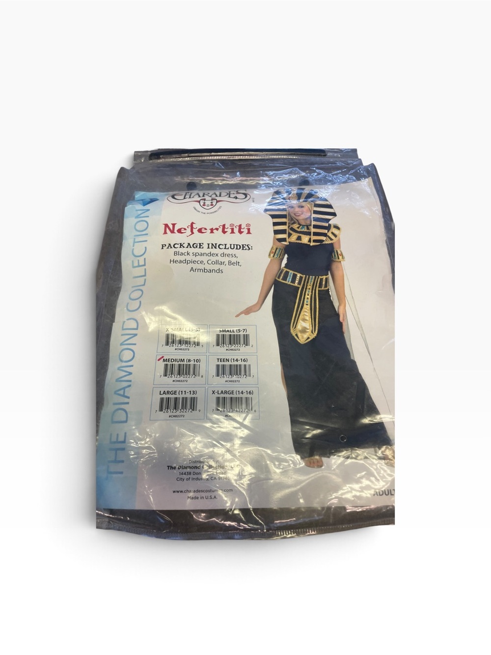 Nefertiti Black & Gold Egyptian Maxi Skirt Costume size medium